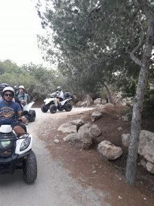 Off road extreme quad bike safari