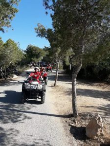 Extreme off road quad bike safari